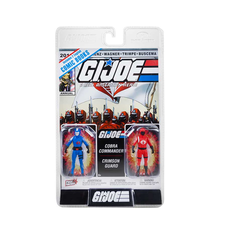 GI Joe 3-Inch 2-Pack Action Figure Wave 1 - Cobra Commander & Crimson Guard