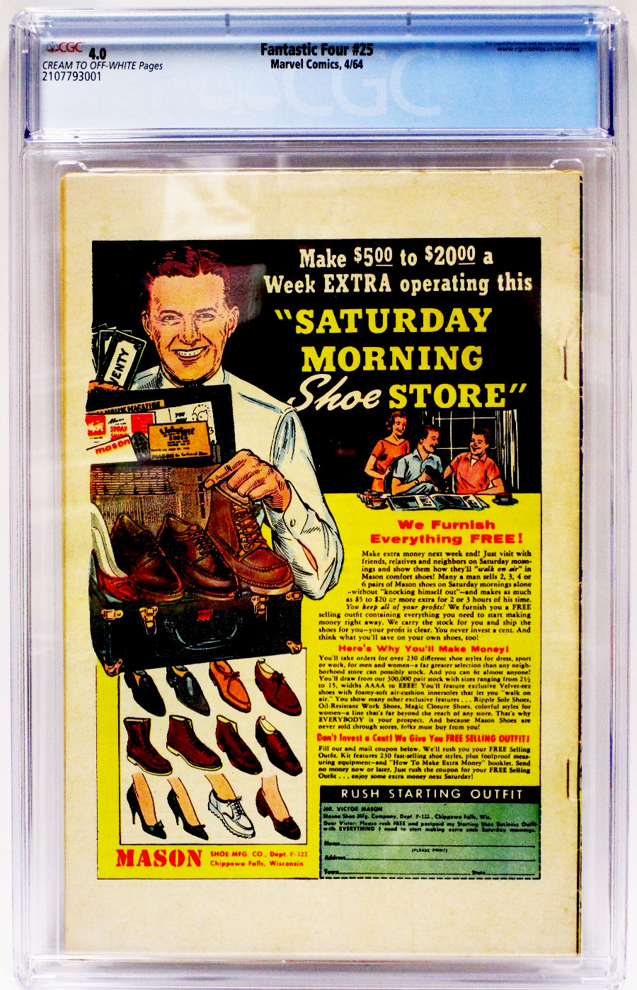 Fantastic Four #25 Cover C CGC 4.0