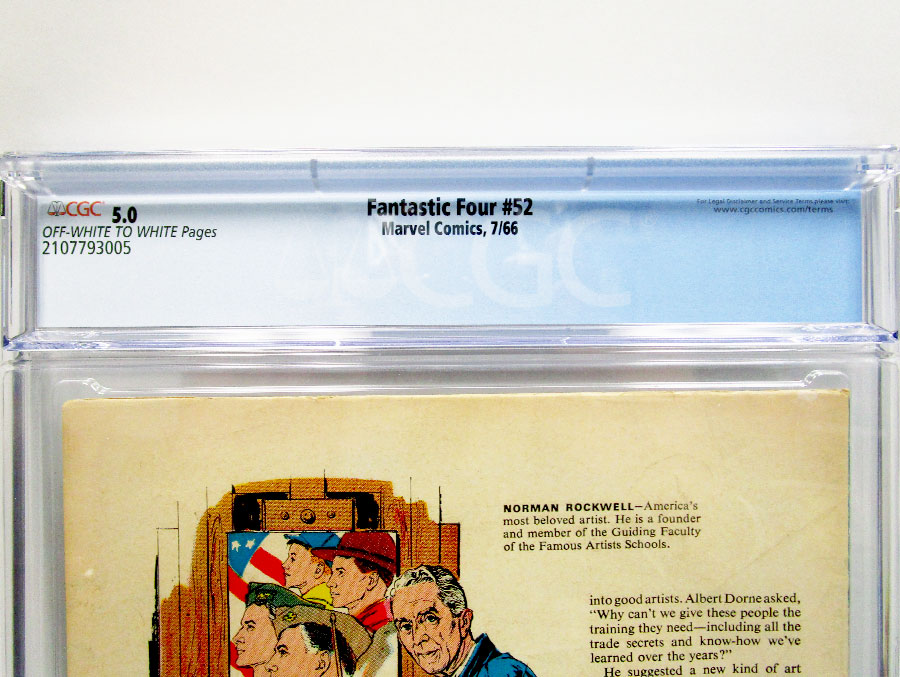 Fantastic Four #52 Cover E CGC 5.0