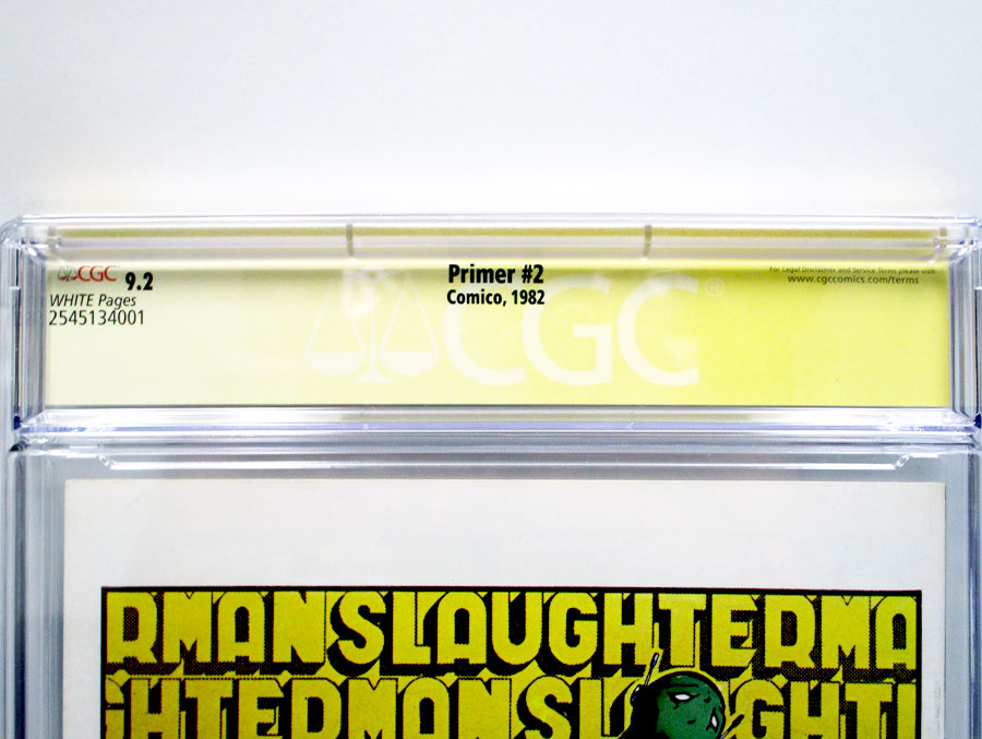 Primer (Comico ) #2 Cover B CGC Signature Series 9.2 Signed By Matt Wagner