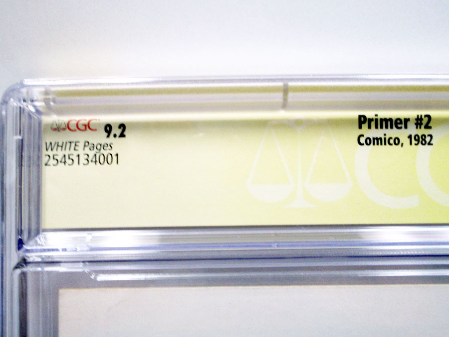 Primer (Comico ) #2 Cover B CGC Signature Series 9.2 Signed By Matt Wagner