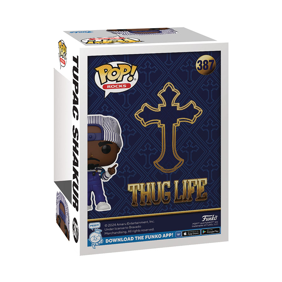 POP Rocks Tupac In Overalls Vinyl Figure