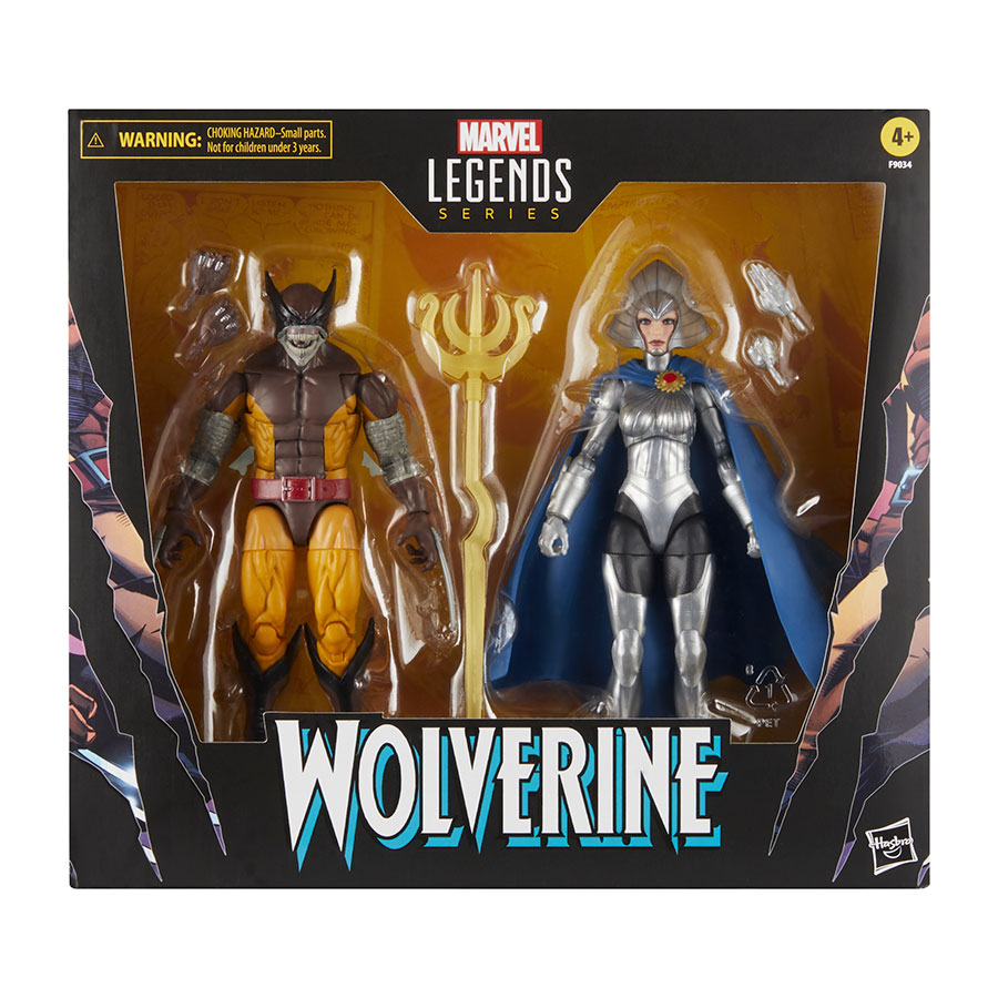 Marvel Legends Wolverine 50th Anniversary Wolverine & Lilandra 2-Pack 6-Inch Action Figure