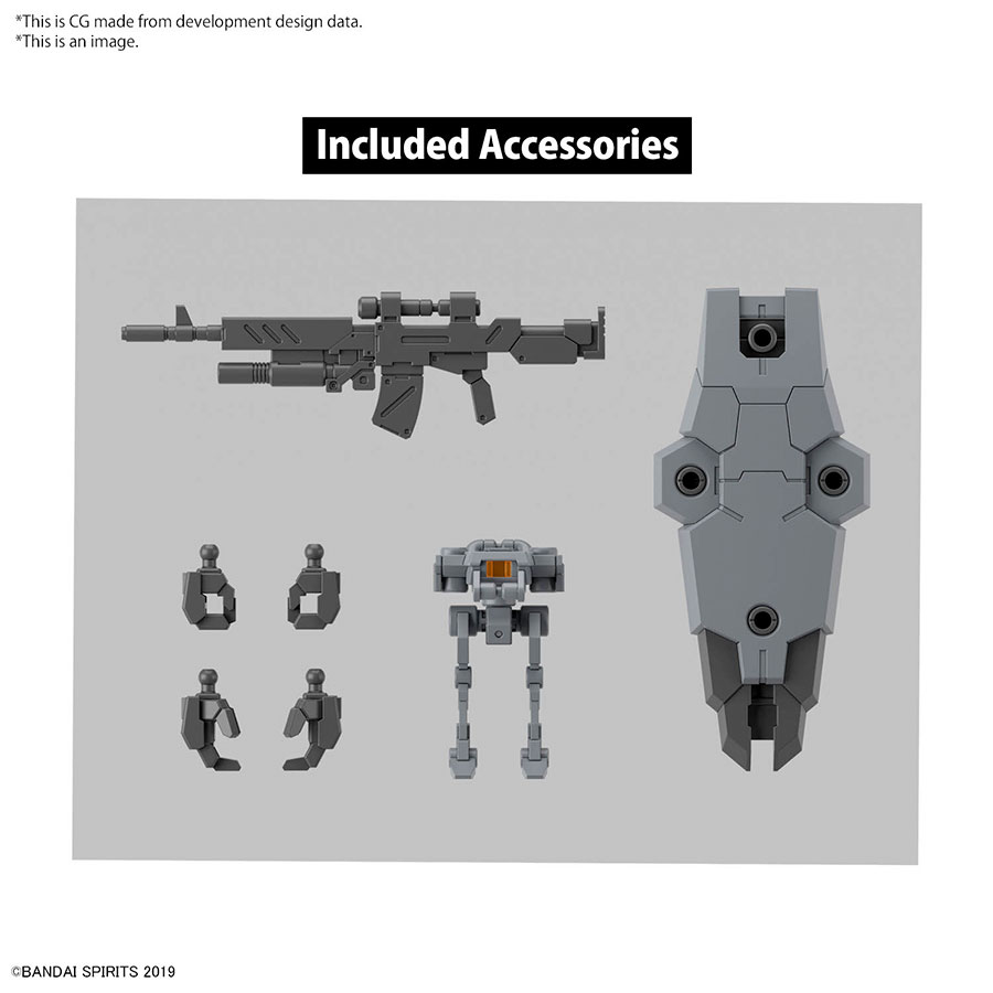 30 Minutes Missions 1/144 Kit #59 eEXM-9 Baskyrotto (Gray)