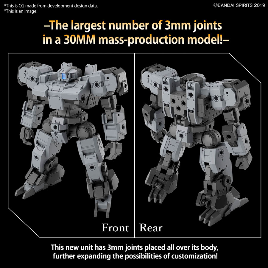 30 Minutes Missions 1/144 Kit #59 eEXM-9 Baskyrotto (Gray)