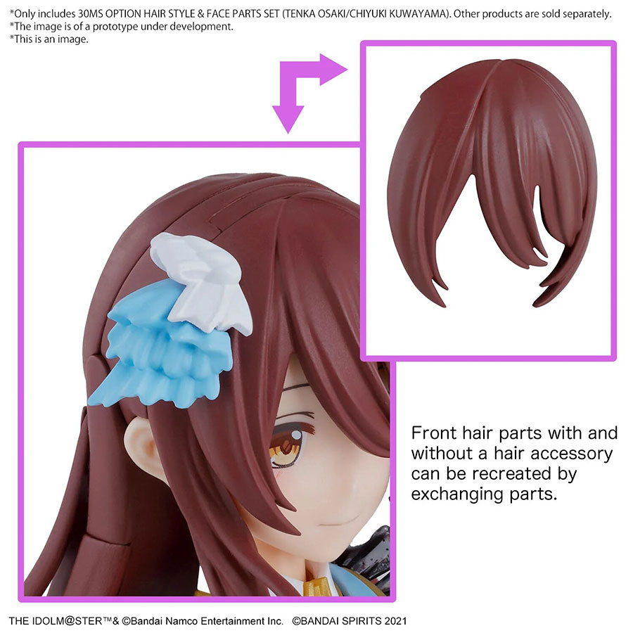 30 Minutes Sisters The Idolm@sters Shinycolors Kit - Option Hair Style & Face Parts Set (Tenka Osaki / Chiyuki Kuwayama)