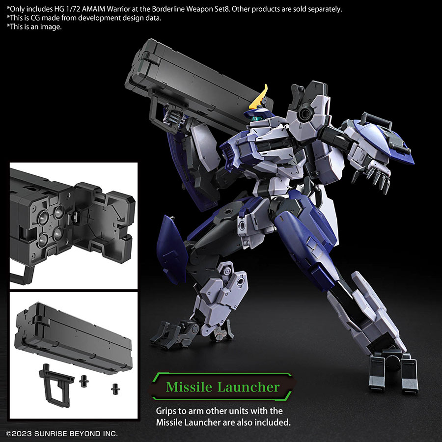 AMAIM Warrior At The Borderline High Grade 1/72 Kit - Weapon Set 8
