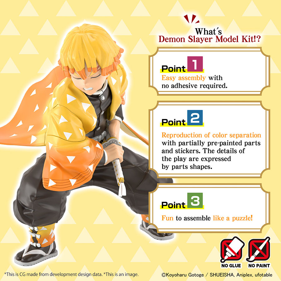 Demon Slayer Kimetsu No Yaiba Model Kit - Agatsuma Zenitsu
