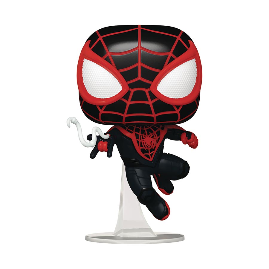 POP Games Spider-Man 2 Miles Morales Upgraded Suit Vinyl Bobble Head