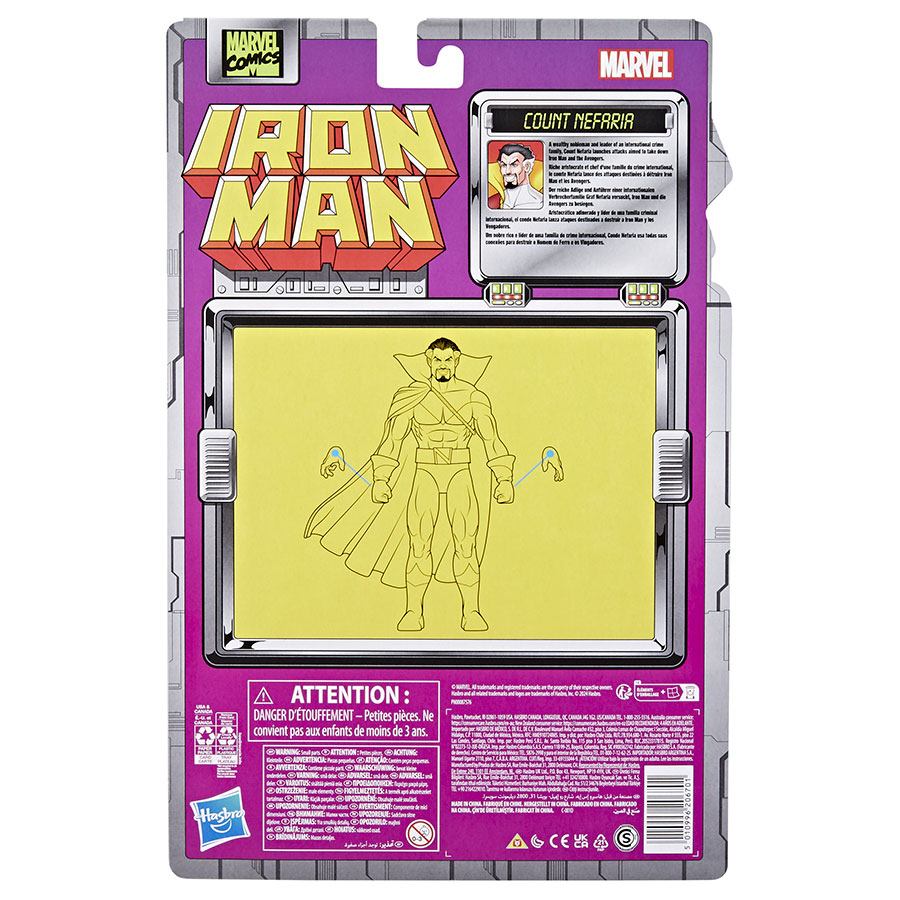 Iron Man Legends Retro Count Nefaria 6-Inch Action Figure