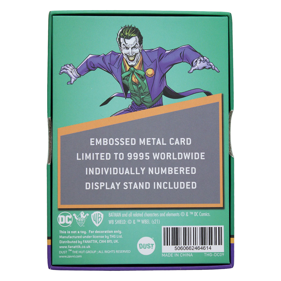 DC Comics Limited Edition Ingot - Joker (Classic)
