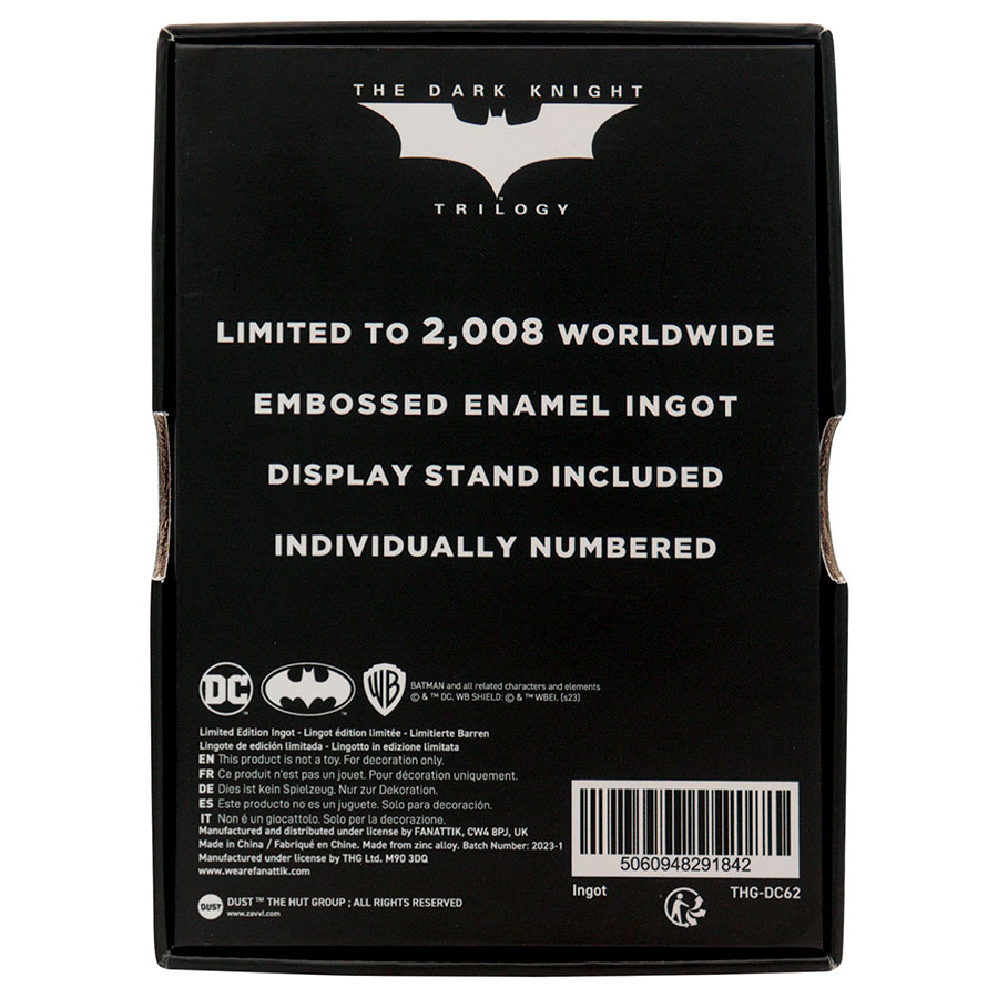 DC Comics Limited Edition Ingot - Joker (The Dark Knight Trilogy)
