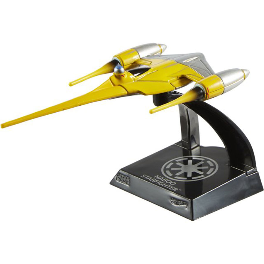 Hot Wheels 1/64 Scale Star Wars Starships Selects Wave R - Naboo Starfighter