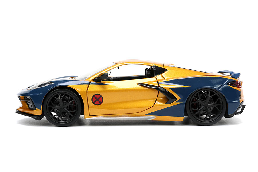 Marvel Wolverine 2020 Corvette With Figure 1/24 Scale Die-Cast Vehicle