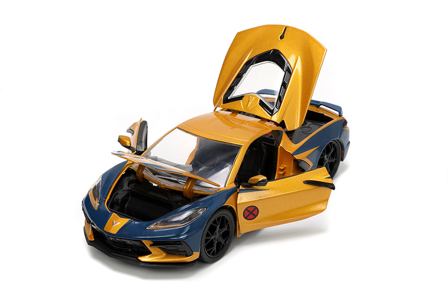 Marvel Wolverine 2020 Corvette With Figure 1/24 Scale Die-Cast Vehicle