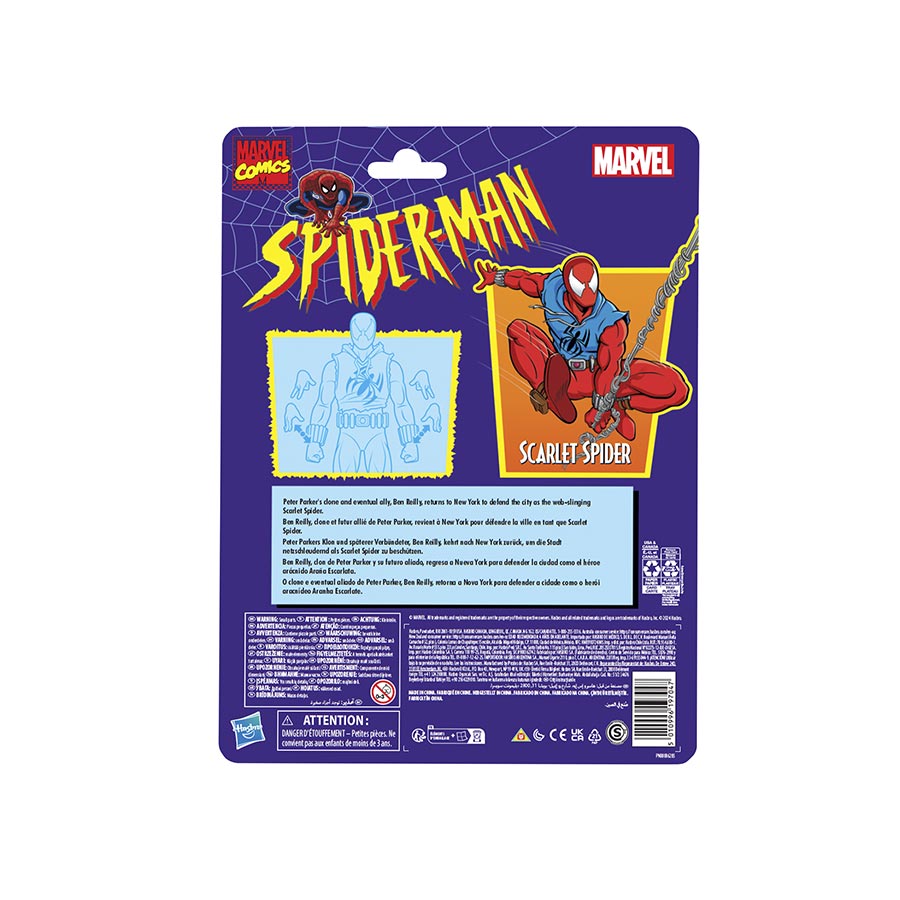 Spider-Man Classic Legends Scarlet Spider 6-Inch Action Figure Case