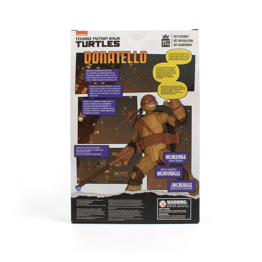 Teenage Mutant Ninja Turtles IDW Comic Book & BST AXN Version 2 5-Inch Action Figure - Donatello