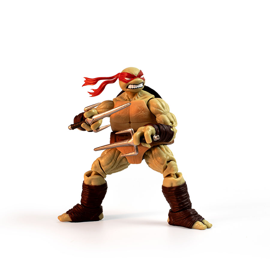 Teenage Mutant Ninja Turtles IDW Comic Book & BST AXN Version 2 5-Inch Action Figure - Raphael