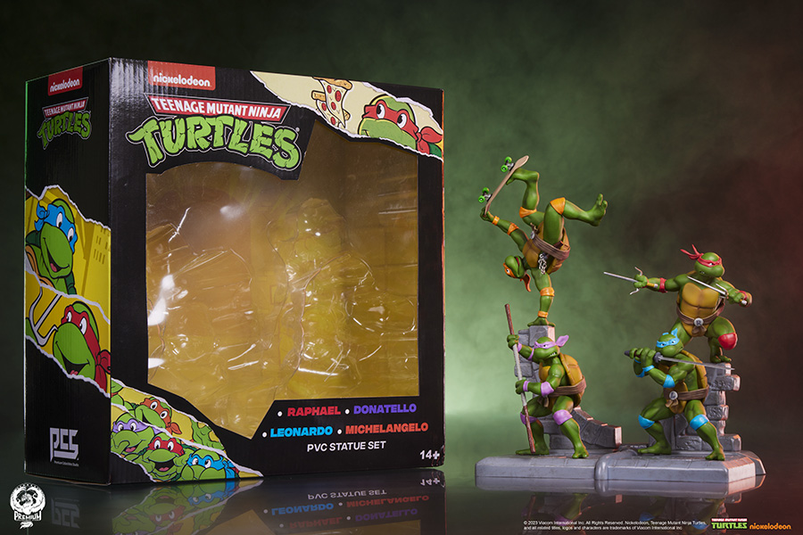 Teenage Mutant Ninja Turtles 4-Pack PVC Statue