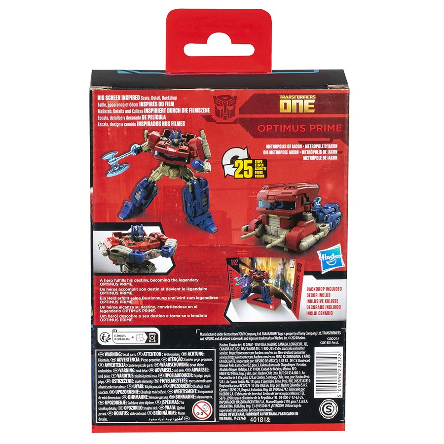 Transformers Studio Series Deluxe Transformers One 112 Optimus Prime Action Figure