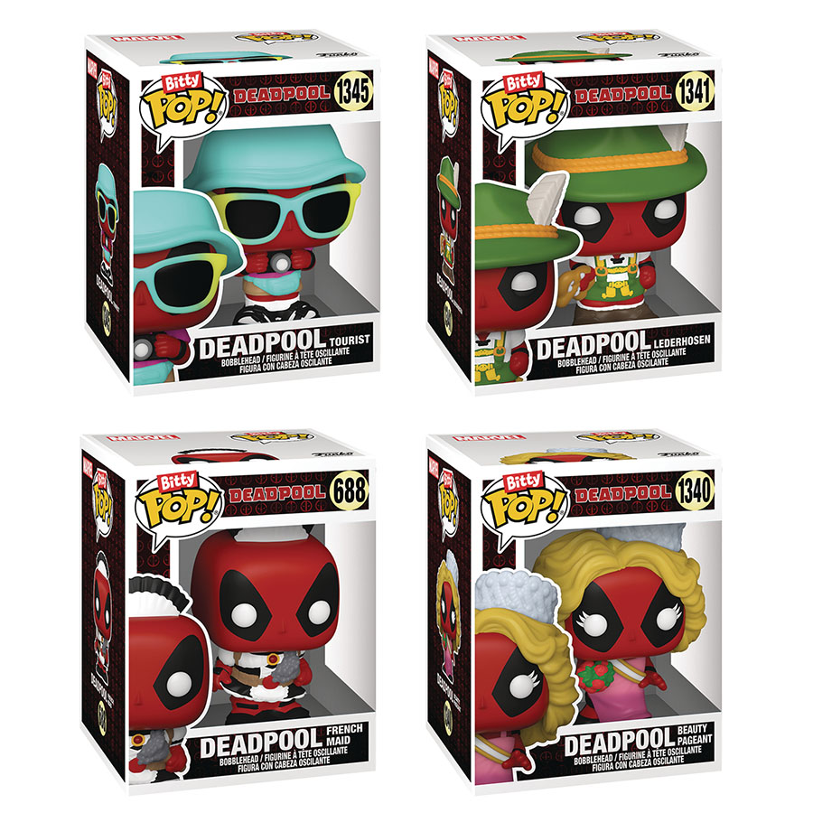 Bitty POP Deadpool Deadpool Series 4 Sleepover 4-Pack Vinyl Figure