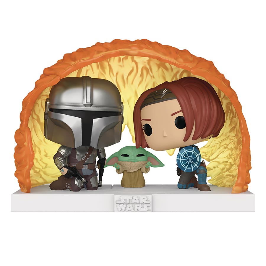 POP Moments Star Wars The Mandalorian Grogu Force Barrier Vinyl Bobble Head