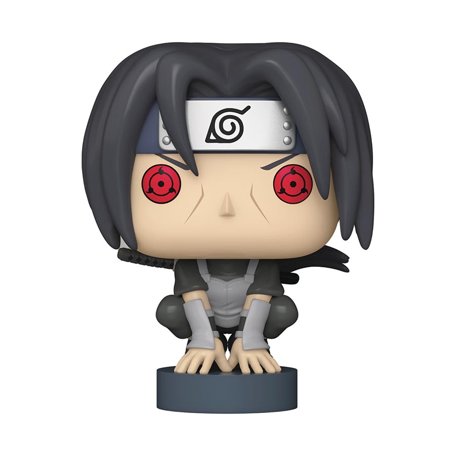 POP Animation Naruto Shippuden Itachi Uchiha With Double Mangekyo Sharingan Vinyl Figure