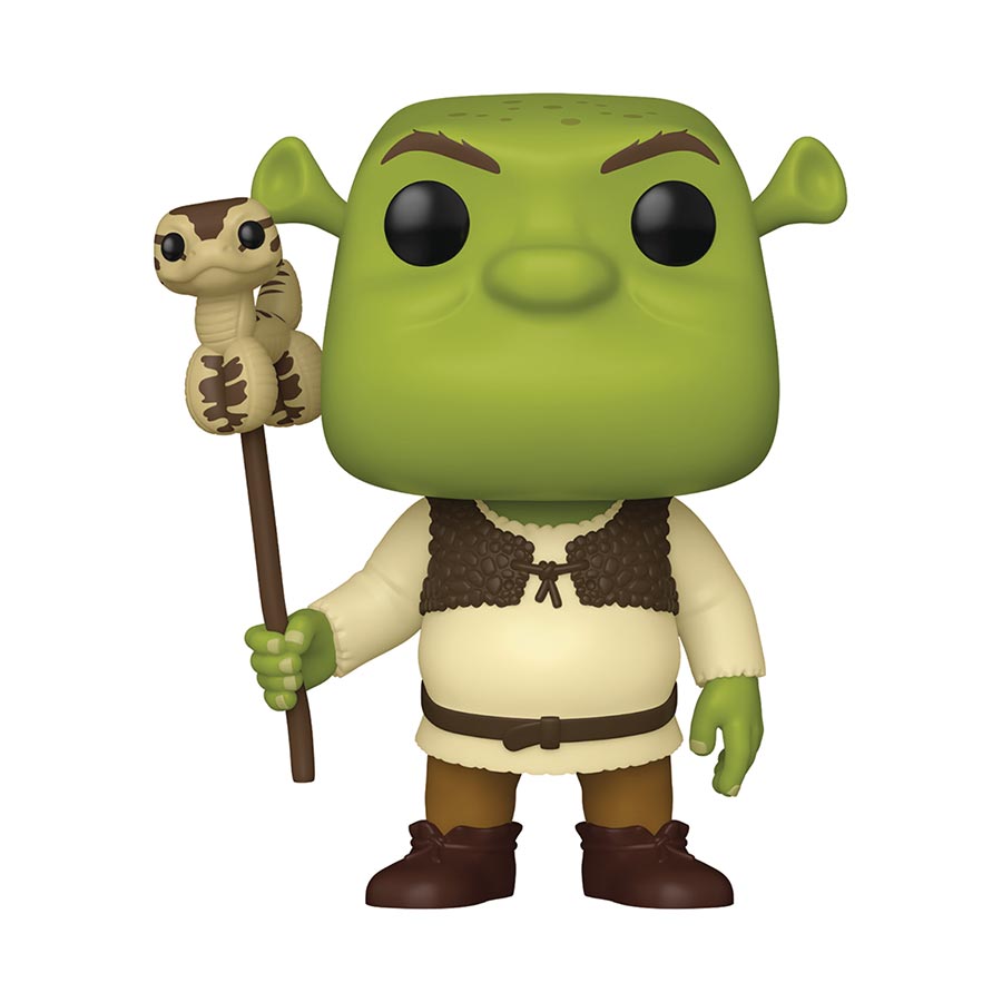 POP Movies Shrek Dreamworks 30th Anniversary Shrek With Snake Vinyl Figure