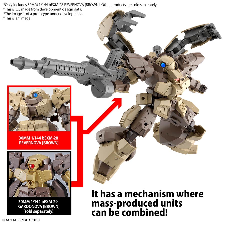 30 Minutes Missions 1/144 Kit #60 bEXM-28 Revernova (Brown)