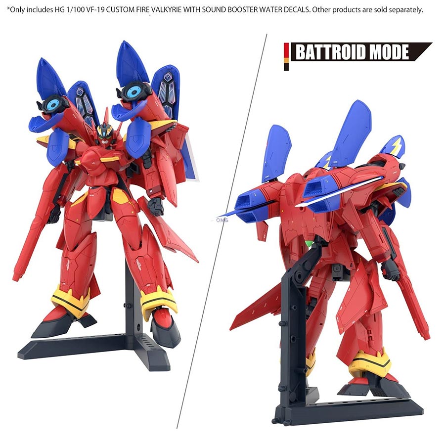 Macross Water Decals - High Grade 1/100 VF-19 Custom Fire Valkyrie With Sound Booster