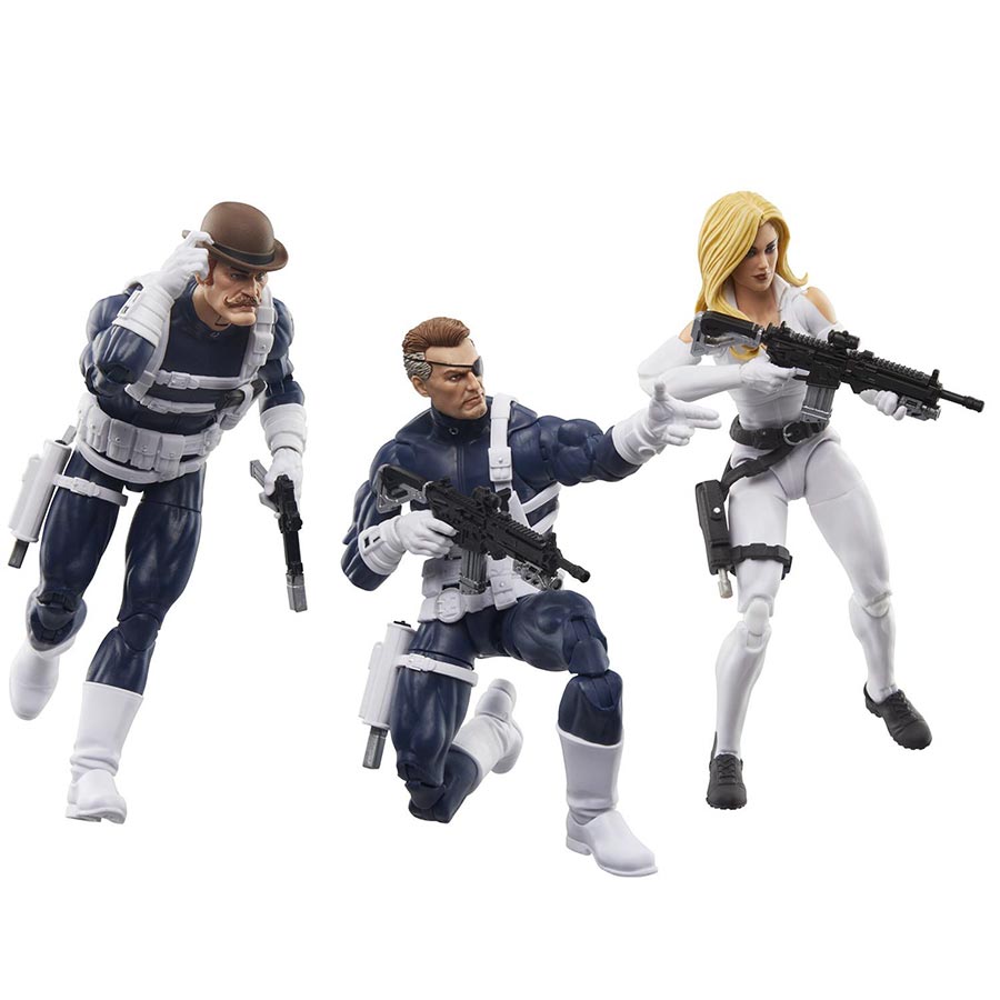 Captain America Legends S.H.I.E.L.D. 3-Pack 6-Inch Action Figure