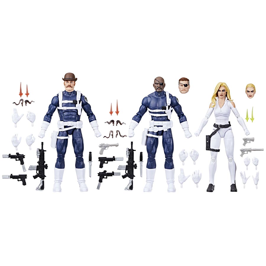 Captain America Legends S.H.I.E.L.D. 3-Pack 6-Inch Action Figure