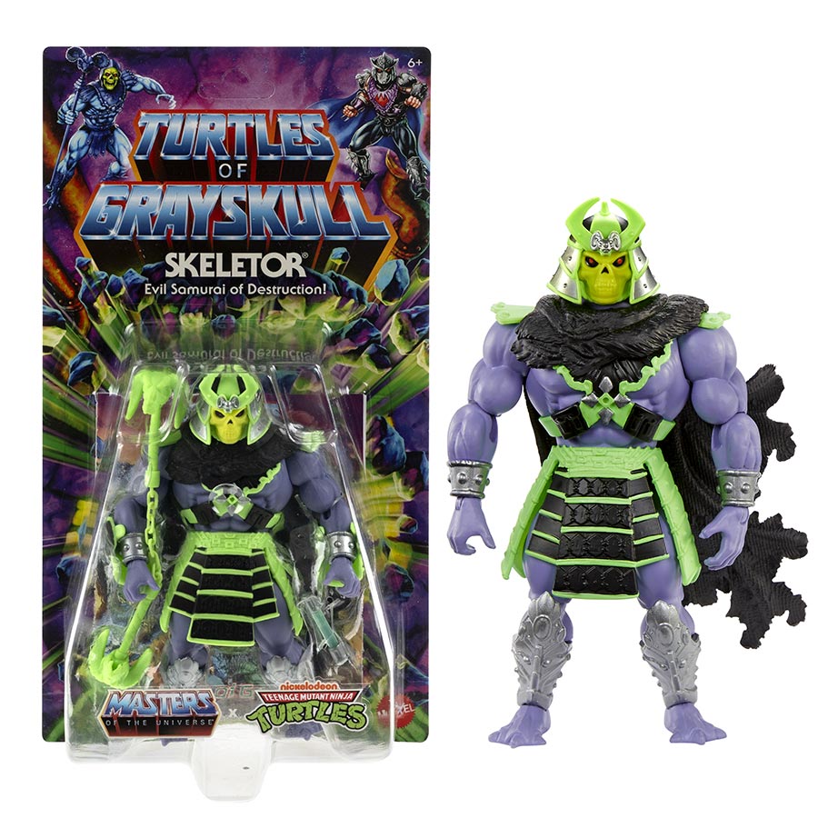 Masters Of The Universe Turtles Of Grayskull Core Skeletor Action Figure
