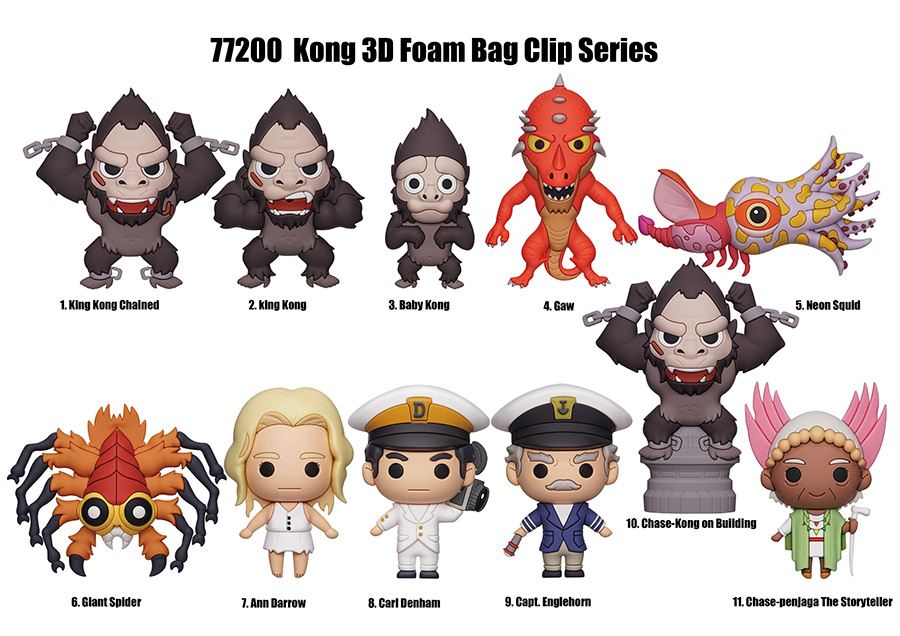 Kong 3D Foam Bag Clip Blind Mystery Box