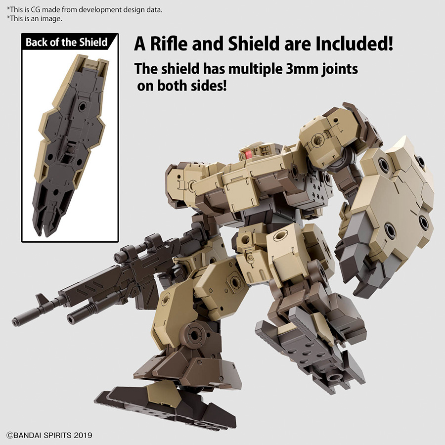 30 Minutes Missions 1/144 Kit #62 eEXM-9 Baskyrotto (Brown)