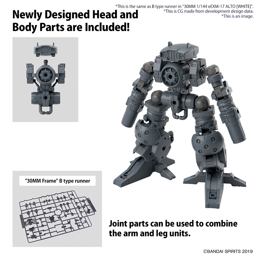 30 Minutes Missions Weapons 1/144 Kit #W-29 Option Parts Set 16 (Arm Unit / Leg Unit 1)