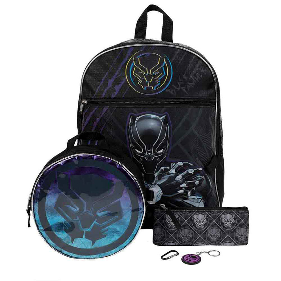 Marvel Black Panther 5-Piece Youth Backpack Set