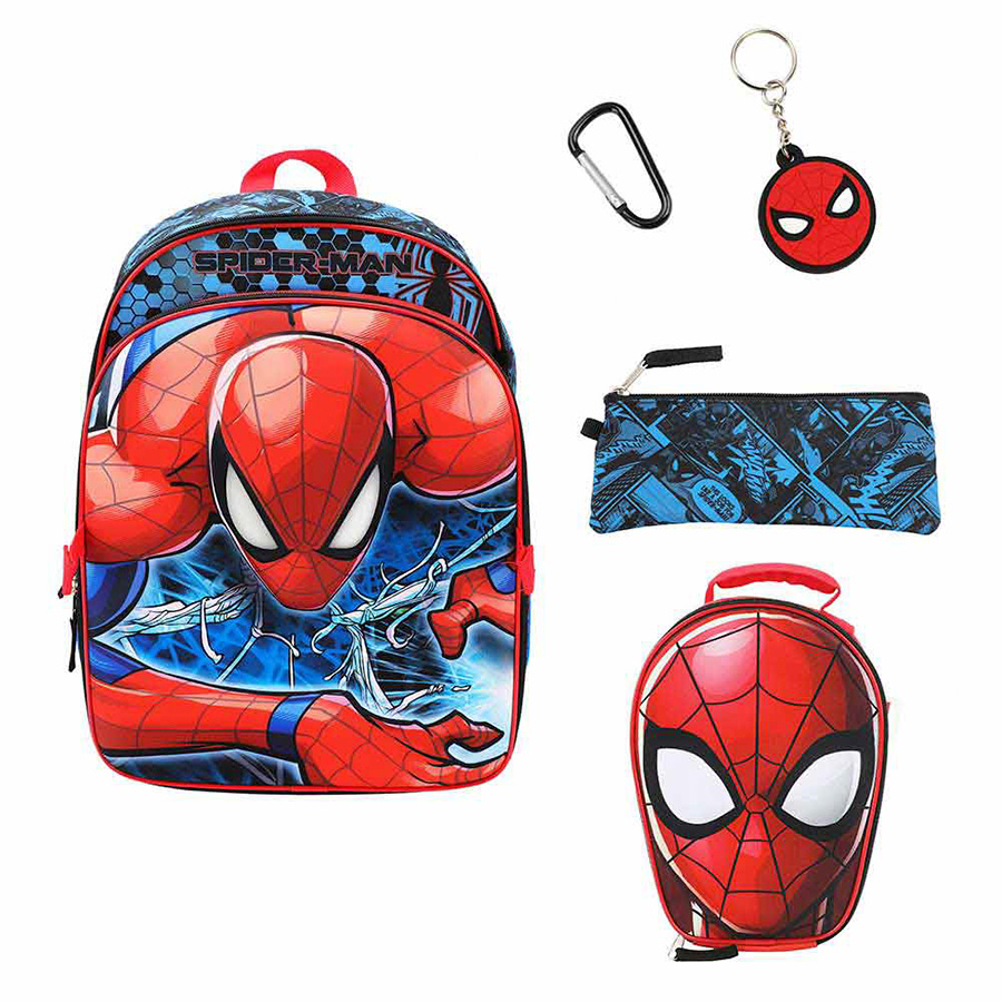 Marvel Spider-Man 5-Piece Youth Backpack Set