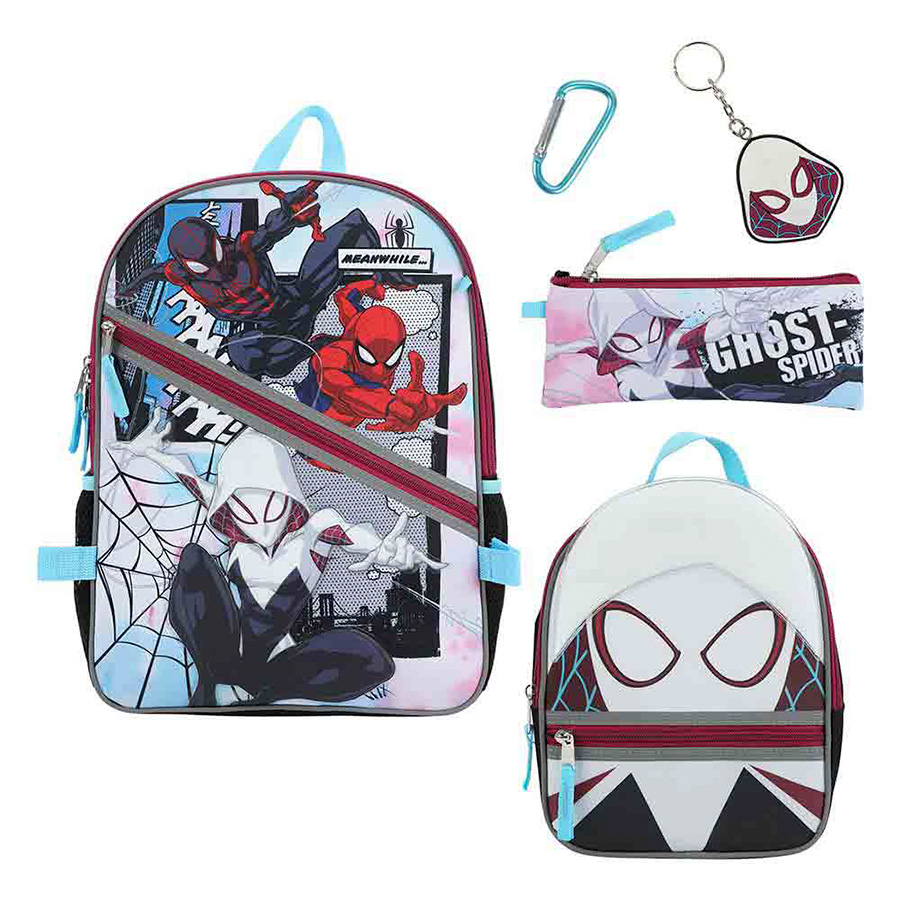 Marvel Spider-Gwen 5-Piece Youth Backpack Set