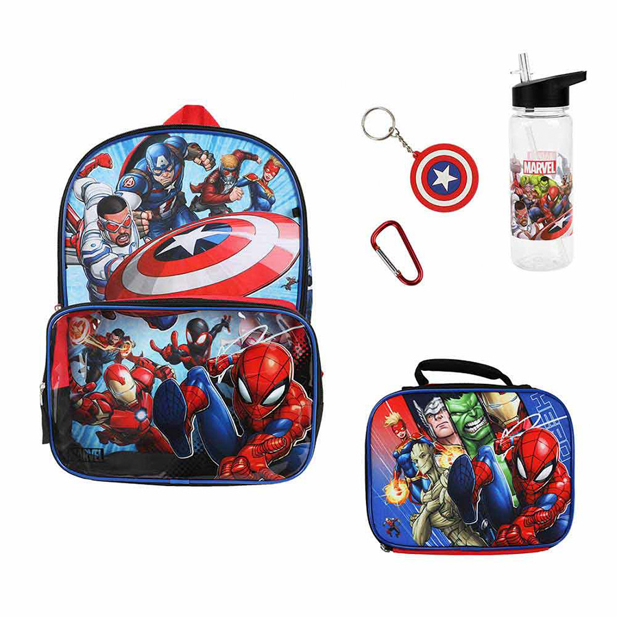 Marvel Avengers Youth 5-Piece Backpack Set