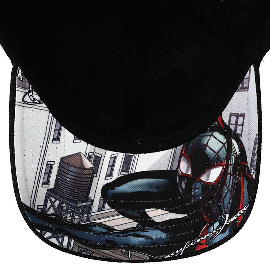 Marvel Spider-Man Miles Morales Pre-Curved Bill Snapback