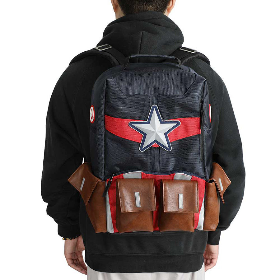 Marvel Captain America Suit-Up Character Backpack