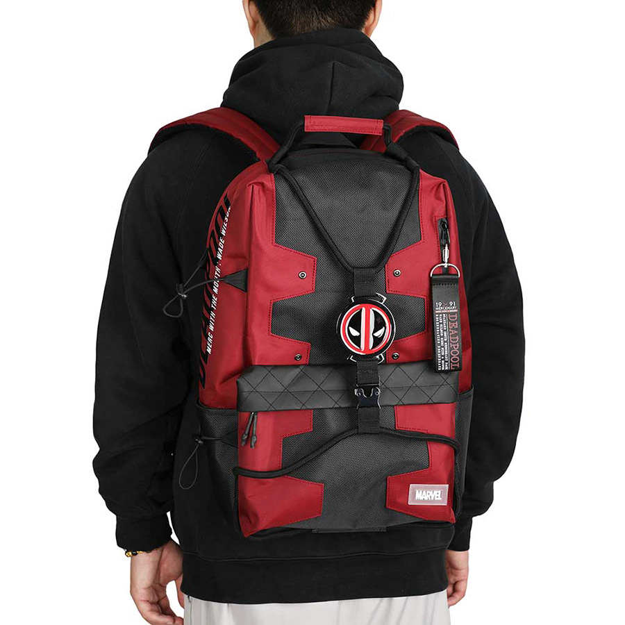 Marvel Deadpool Bungee Suit-Up Character Backpack