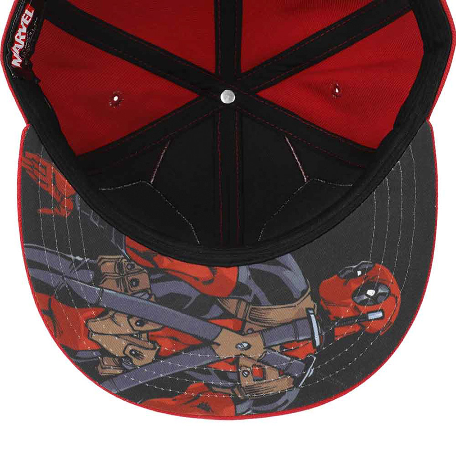 Marvel Deadpool Big Face Flat Bill Snapback