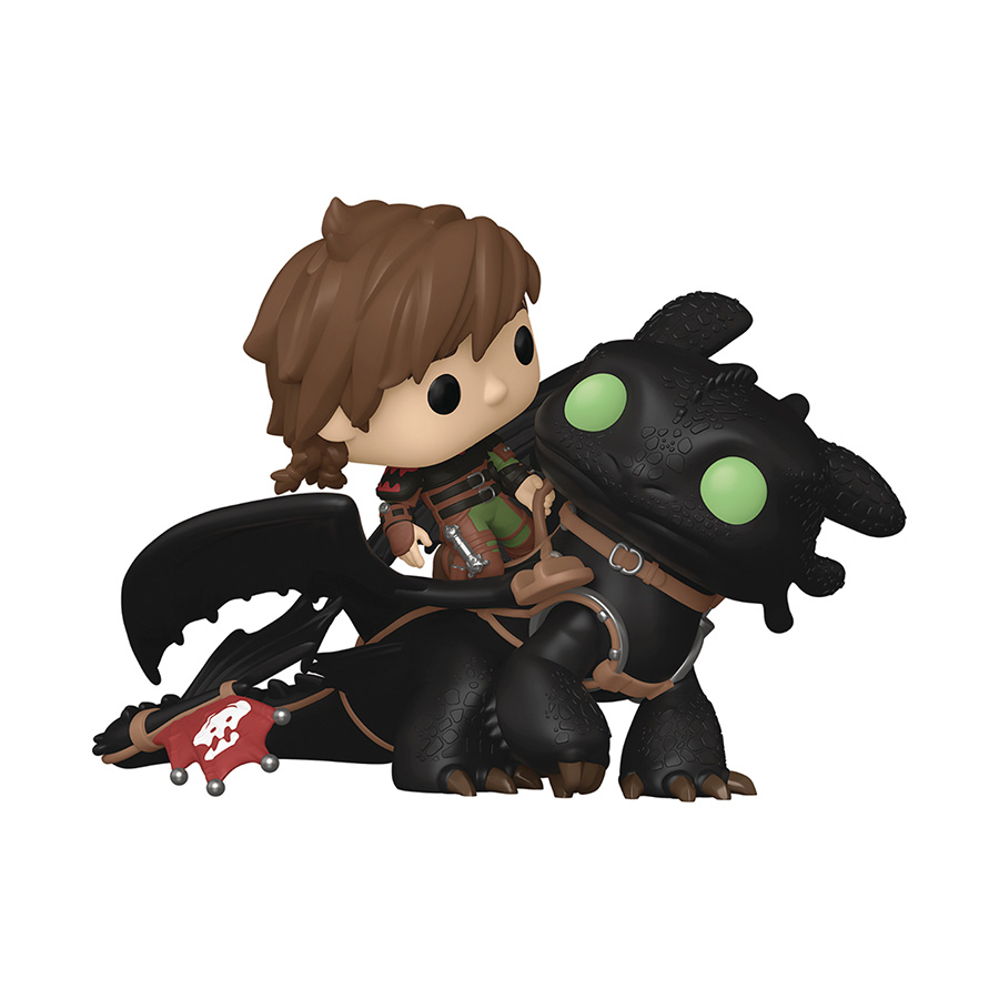 POP Rides Deluxe How To Train Your Dragon Hiccup With Toothless Vinyl Figure