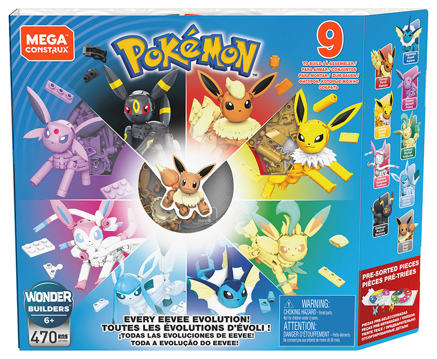 Mega Construx Pokemon Every Eevee Evolution Pack