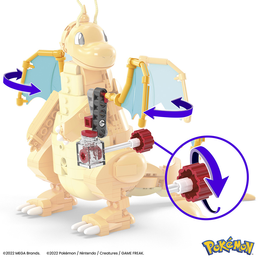 Mega Pokemon Atom Block Dragonite Set