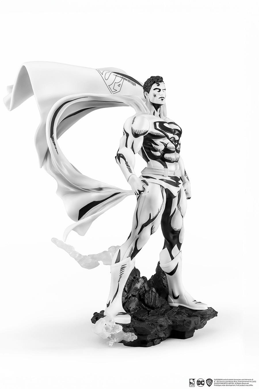 DC Heroes Superman SDCC 2024 Black & White Previews Exclusive 1/8 Scale PVC Statue