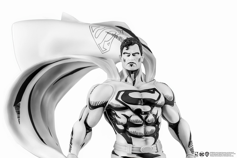 DC Heroes Superman SDCC 2024 Black & White Previews Exclusive 1/8 Scale PVC Statue