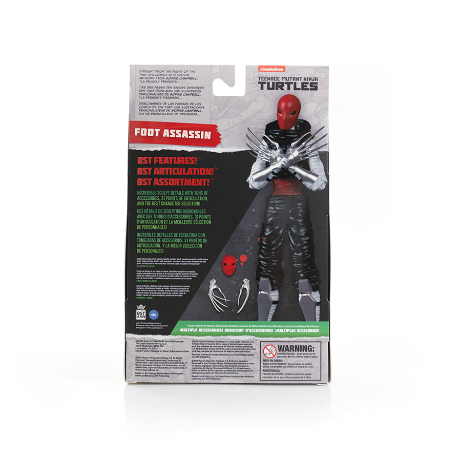 Teenage Mutant Ninja Turtles BST AXN IDW-Inspired Foot Assassin 5-Inch Action Figure